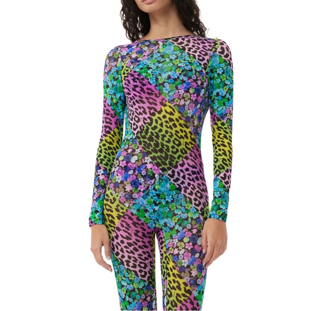 Ganni Multicolor Patchwork Jumpsuit - image 3